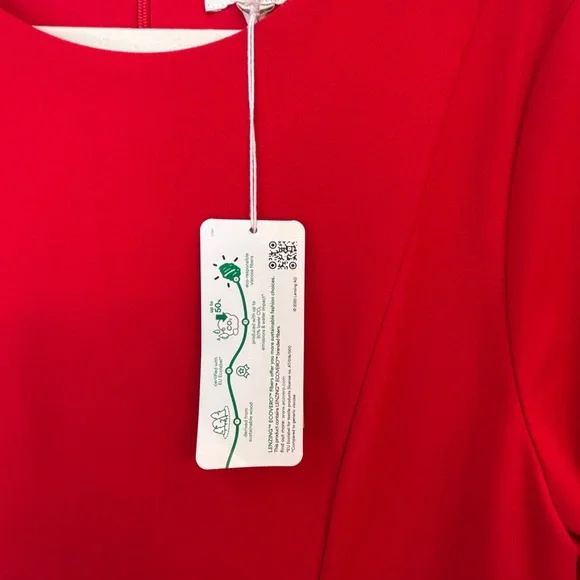 Boden Classic Red Midi Dress w Flutter Sleeves NEW Women US 10R DO132 Red - Picture 16 of 16